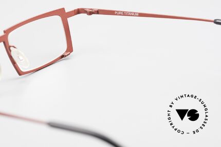 Theo Belgium Maigret Square Titanium Glasses Unisex, Size: extra large, Made for Men and Women