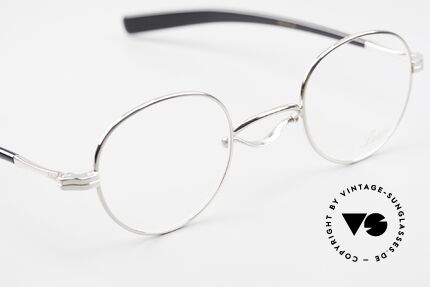 Lunor Swing A 32 Panto Swing Bridge Glasses Platinum, orig. DEMO lenses can be replaced with prescriptions, Made for Men and Women