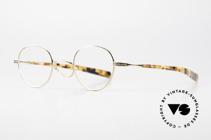 Lunor Swing A 32 Panto Swing Bridge Gold Plated, handmade in Germany, with acetate temples; vertu!, Made for Men and Women Lunor Swing A 32 Panto Swing Bridge Gold Plated, handmade in Germany, with acetate temples; vertu!, Made for Men and Women