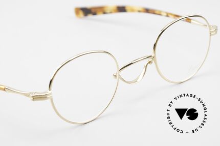 Lunor Swing A 32 Panto Swing Bridge Gold Plated, orig. DEMO lenses can be replaced with prescriptions, Made for Men and Women Lunor Swing A 32 Panto Swing Bridge Gold Plated, orig. DEMO lenses can be replaced with prescriptions, Made for Men and Women