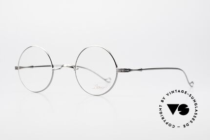 Lunor II 23 Antique Silver Limited Edition, circular frame design in M size 42mm with a W bridge, Made for Men and Women