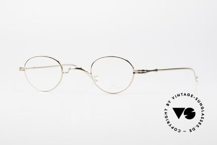 Lunor II 03 XS Unisex Frame Gold Plated, extra small vintage eyeglasses of the Lunor II Series, Made for Men and Women