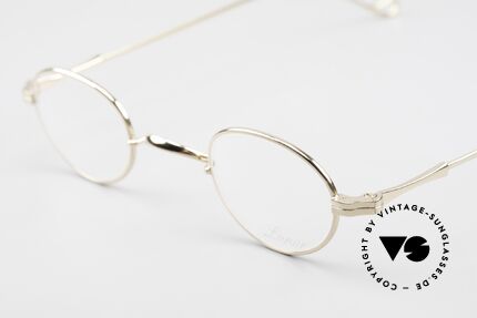 Lunor II 03 XS Unisex Frame Gold Plated, traditional German brand; quality handmade in Germany, Made for Men and Women