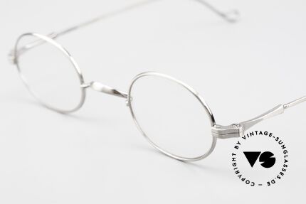 Lunor II 10 Oval Glasses Antique Silver, traditional German brand; quality handmade in Germany, Made for Men and Women