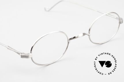 Lunor II 10 Oval Glasses Antique Silver, unworn single item (for all lovers of quality), true rarity, Made for Men and Women