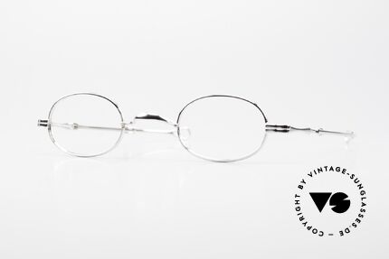 Lunor I 08 Telescopic Oval Frame Platinum Plated Details