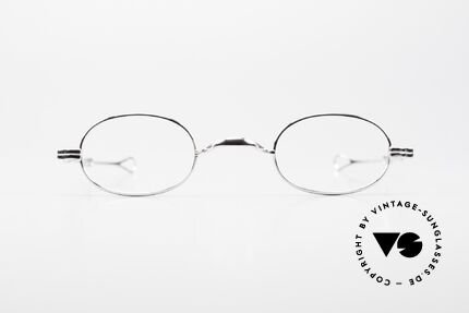 Lunor I 08 Telescopic Oval Frame Platinum Plated, Lunor: timeless classics, PP finish = Platinum PLATED, Made for Men and Women