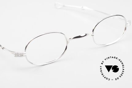 Lunor I 08 Telescopic Oval Frame Platinum Plated, this rarity can be glazed with prescription lenses, of course, Made for Men and Women