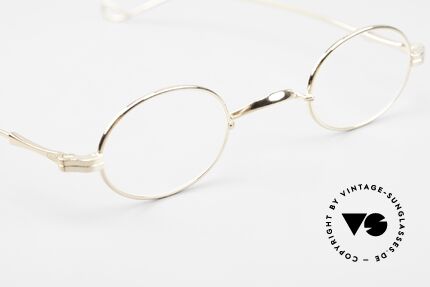 Lunor II 04 Oval XS Frame Gold Plated, unworn single item (for all lovers of quality), true rarity, Made for Men and Women