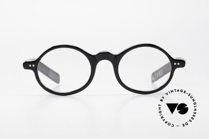 Lunor A52 Oval Eyeglasses Black Acetate, riveted hinges; cut precise to the tenth of a millimeter, Made for Men and Women