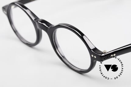 Lunor A52 Oval Eyeglasses Black Acetate, 100% made in Germany, hand-polished, a true CLASSIC, Made for Men and Women