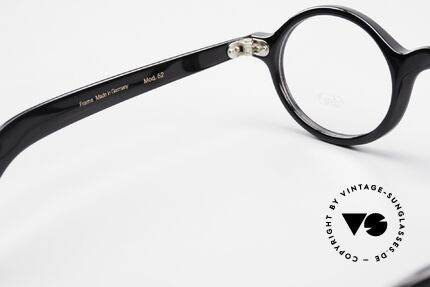 Lunor A52 Oval Eyeglasses Black Acetate, Size: medium, Made for Men and Women