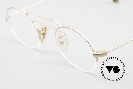 W Proksch's M5/13 90's Semi Rimless Dulled Gold, this old WP ORIGINAL incarnates "classy elegance", Made for Men and Women