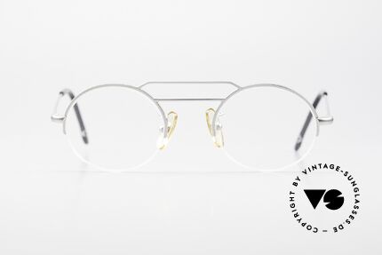 W Proksch's M5/8 90s Semi Rimless Dulled Silver, back then, produced by Wolfgang Proksch himself, Made for Men and Women