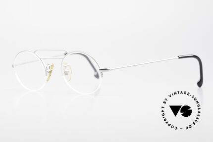 W Proksch's M5/8 90s Semi Rimless Dulled Silver, since 1998 the company Kaneko produces licensed, Made for Men and Women