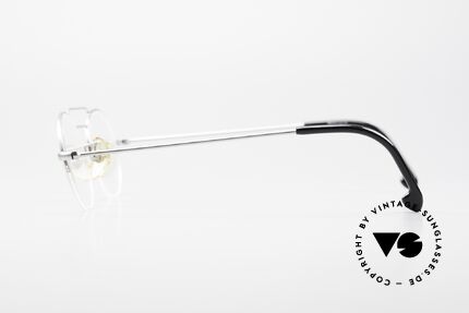 W Proksch's M5/8 90s Semi Rimless Dulled Silver, PROKSCH worked for Oliver Peoples, Paul Smith ..., Made for Men and Women