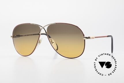 Cazal 728 80's Designer Aviator Shades Details