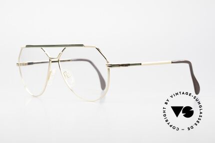Cazal 733 Old Aviator Eyeglasses Men, finest craftsmanship (gold-plated); large size 60-13, Made for Men