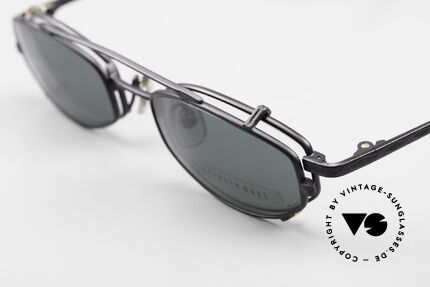 Freudenhaus Ita Titanium Frame With Sun Clip, timeless and sophisticated design; 100% Titanium, Made for Men and Women