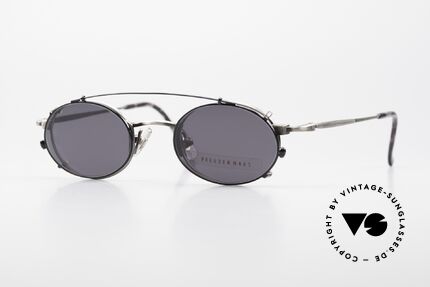 Freudenhaus Zaki Small Oval Frame With Clip On, vintage designer glasses by FREUDENHAUS, Munich, Made for Men and Women