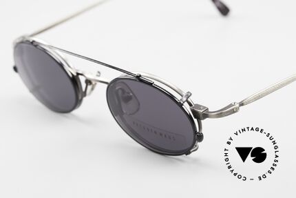 Freudenhaus Zaki Small Oval Frame With Clip On, timeless & sophisticated frame design with CLIP-ON, Made for Men and Women