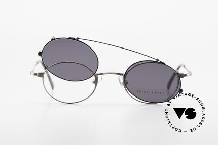Freudenhaus Zaki Small Oval Frame With Clip On, Size: small, Made for Men and Women