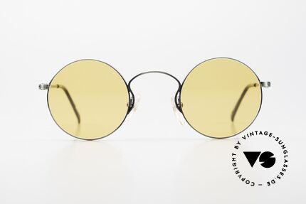 Jean Paul Gaultier 55-0172 Round 90's Vintage Glasses, round metal frame; lightweight & very comfortable, Made for Men and Women