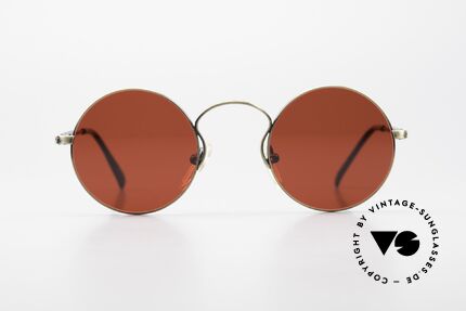 Jean Paul Gaultier 55-0172 90's Designer Sunglasses 3D Red, round metal frame; lightweight & very comfortable, Made for Men and Women