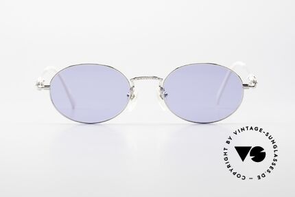 Jean Paul Gaultier 55-6101 Oval Designer Sunglasses 90's, timeless designer frame with interesting details, Made for Men and Women