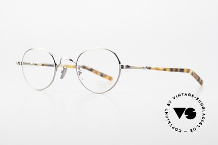 Lunor VA 108 Round Glasses Antique Gold, without ostentatious logos (but in a timeless elegance), Made for Men and Women