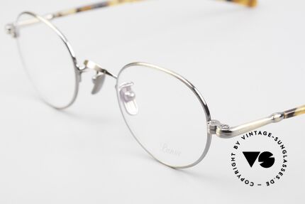Lunor VA 108 Round Lunor Glasses Original, model VA 108 = acetate-metal temples & titanium pads, Made for Men and Women
