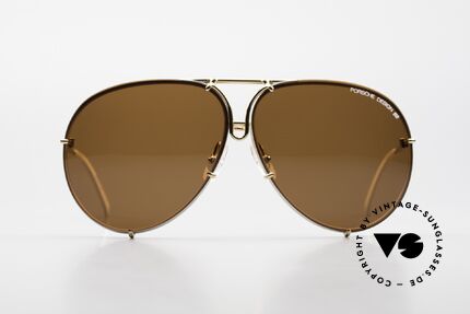 Porsche 5623 Special Edition Vintage Shades, LIMITED SPECIAL EDITION = gold-plated / white frame, Made for Men and Women