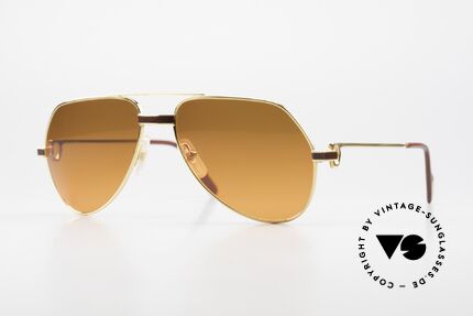 Cartier Vendome Laque - S Luxury 80's Aviator Sunglasses Details