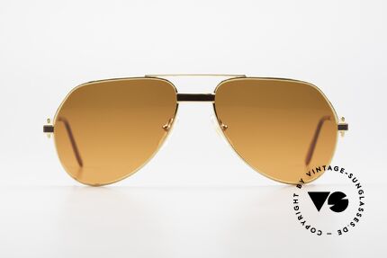 Cartier Vendome Laque - S Luxury 80's Aviator Sunglasses, mod. "Vendome" was launched in 1983 & made till 1997, Made for Men and Women