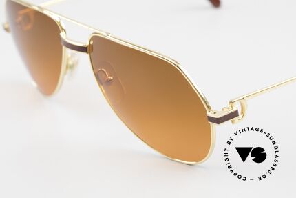 Cartier Vendome Laque - S Luxury 80's Aviator Sunglasses, with extremely RARE customized sun lenses (100% UV), Made for Men and Women