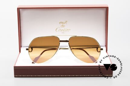 Cartier Vendome Laque - S Luxury 80's Aviator Sunglasses, NO retro sunglasses, but an authentic vintage ORIGINAL, Made for Men and Women