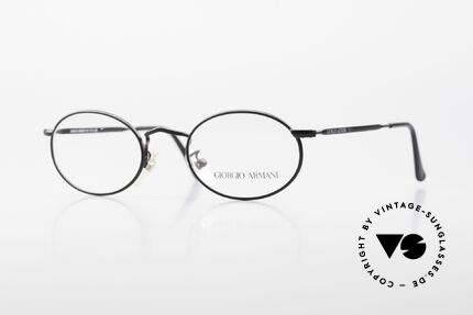 Giorgio Armani 131 Vintage Eyeglasses Oval Frame Details