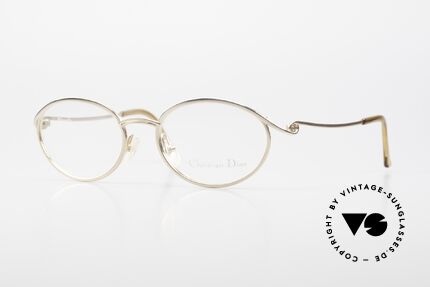 Christian Dior 2939 Ladies 90's Frame Gold Plated, beautiful 90's Chr. Dior vintage eyeglass-frame, Made for Women