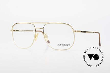 Yves Saint Laurent 4008 80s YSL Men's Frame Gold Plated, elegant 1980's eyeglasses by Yves Saint Laurent, Made for Men