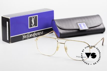 Yves Saint Laurent 4008 80s YSL Men's Frame Gold Plated, incl. original case and packing, TRUE VINTAGE!, Made for Men