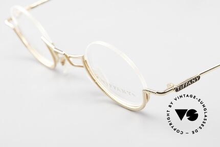 Tiffany T64 23K Gold Plated Luxury Frame, NO RETRO fashion, but an app. 30 years old rarity!, Made for Women
