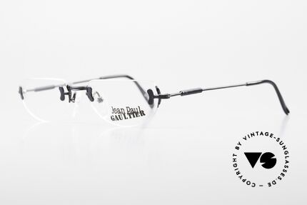 Jean Paul Gaultier 55-0174 Rimless JPG Designer Glasses, unworn, new old stock (like all our vintage Gaultiers), Made for Men and Women