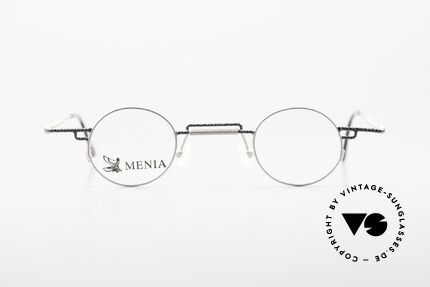 Menia 4012 Round 90s Frame Bauhaus Style, striking "architect's" eyeglasses, made in Germany, Made for Men and Women