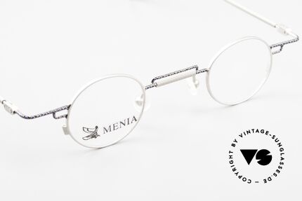 Menia 4012 Round 90s Frame Bauhaus Style, unworn masterpiece with DEMO lenses, size 34-29, Made for Men and Women
