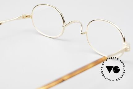Lunor II A 08 Small Oval Glasses Gold Plated, Size: small, Made for Men and Women