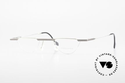 Passe Partout 09G Reading Frame Bauhaus Style, rare vintage PassePartout 1990's designer glasses, Made for Men and Women