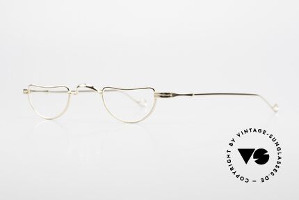 Lunor II 07 Gold Plated Reading Glasses, unisex model for ladies & gents; handmade in Germany, Made for Men and Women