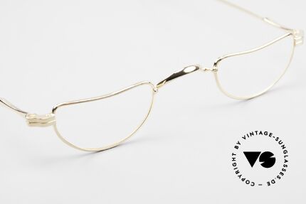 Lunor II 07 Gold Plated Reading Glasses, unworn single item, for all lovers of quality, true rarity, Made for Men and Women