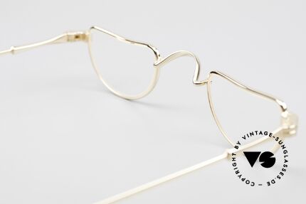 Lunor II 07 Gold Plated Reading Glasses, Size: extra small, Made for Men and Women