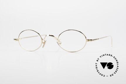 Lunor V 101 Small Oval Frame Gold Plated, LUNOR eyeglasses model V 101, in size 40/23, 140, GP, Made for Men and Women